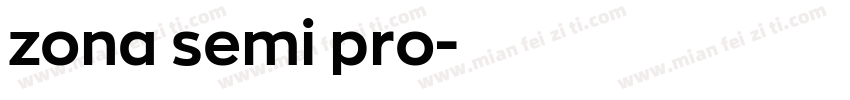zona semi pro字体转换